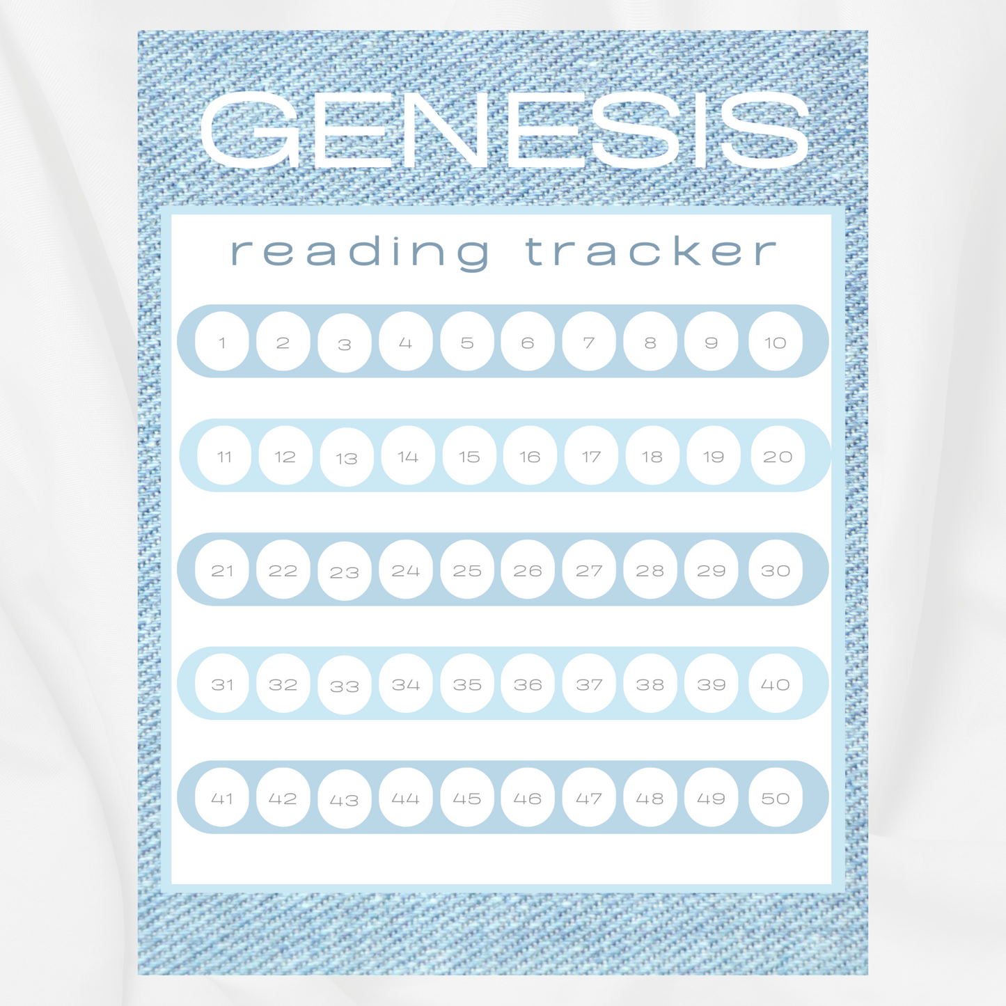 Bible Reading Tracker | FREE PRINTABLE PDF| The Book of Genesis