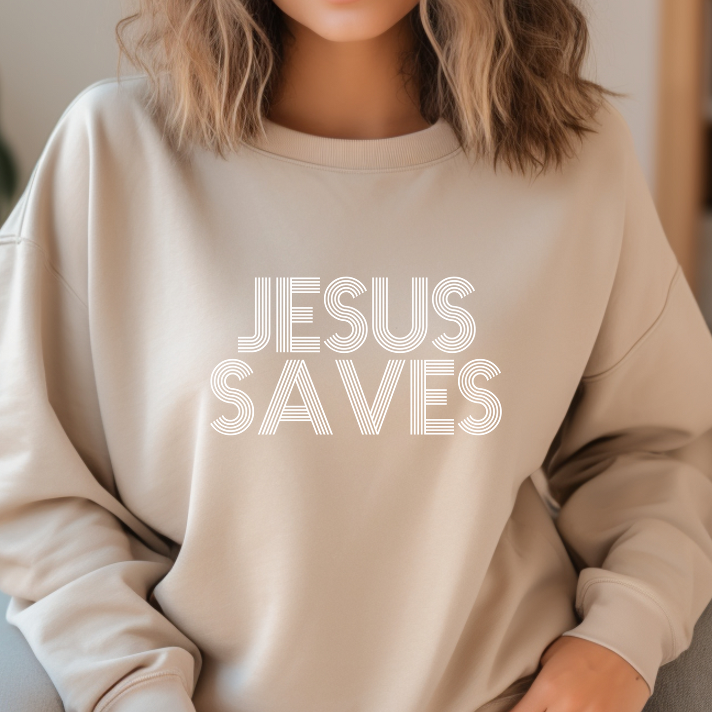 Jesus Saves Sweatshirt | Romans 10:9