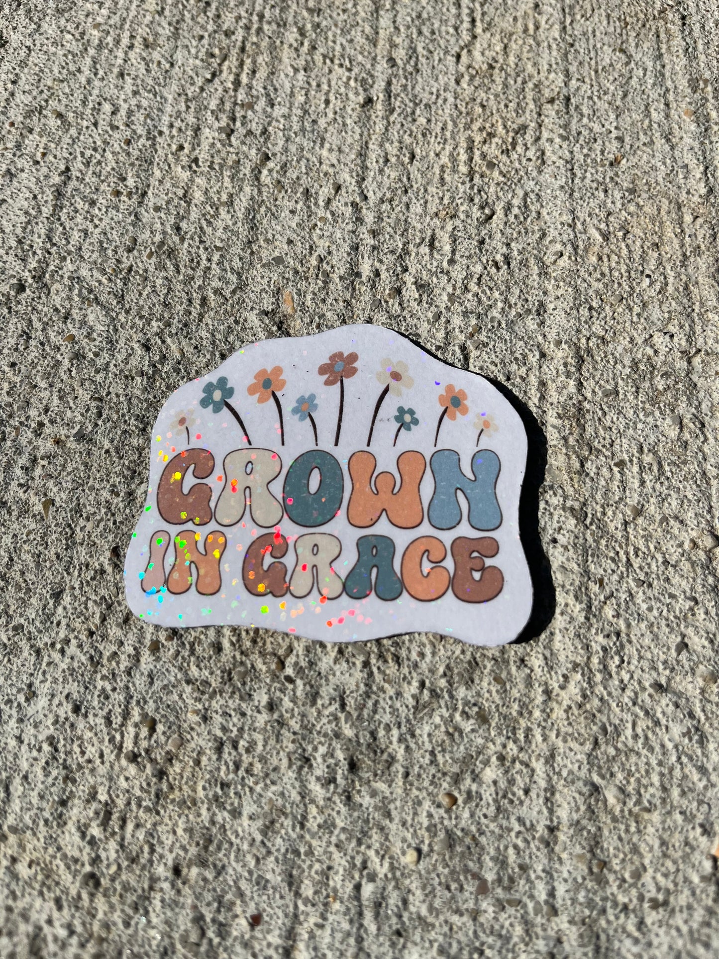 Grown In Grace Holographic Christian Magnet