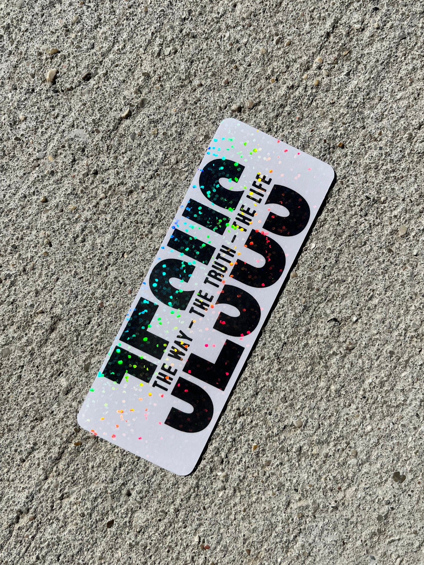 Jesus The Truth The Way The Life Holographic Christian Bookmark