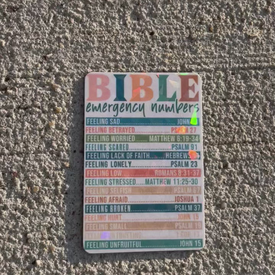 Bible emergency numbers magnets